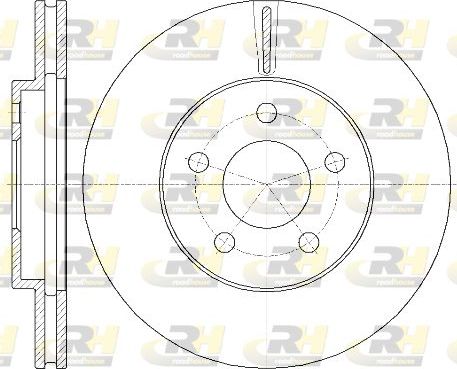 Тормозной диск RoadHouse передний для Dodge Neon II 1999-2005. Артикул 61369.10