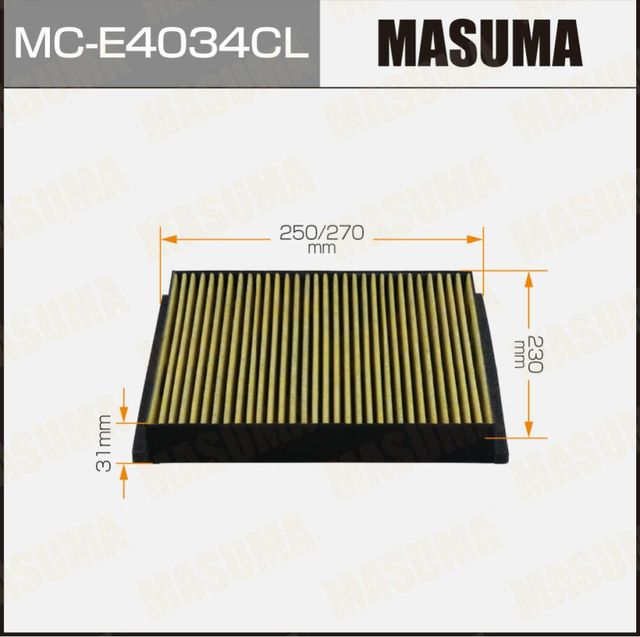 Салонный фильтр угольный(1/20) (Masuma). Артикул MCE4034CL