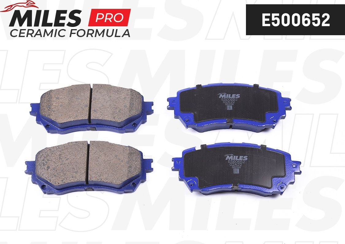 Тормозные колодки Miles (Керамика). Артикул E500652