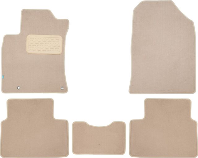 Коврики текстильные Klever Premium для салона Kia Ceed III универсиал 2018-2026 БЕЖЕВЫЕ. Артикул KLEVER0402507422112kh