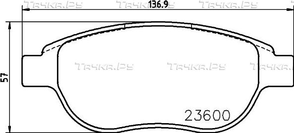 Тормозные колодки Mintex передние для Peugeot 307 I 2000-2009. Артикул MDB2186