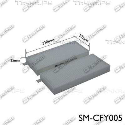 Салонный фильтр SpeedMate для SsangYong Actyon I 2005-2011. Артикул SM-CFY005