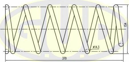Пружина подвески G.U.D.. Артикул GCS088930