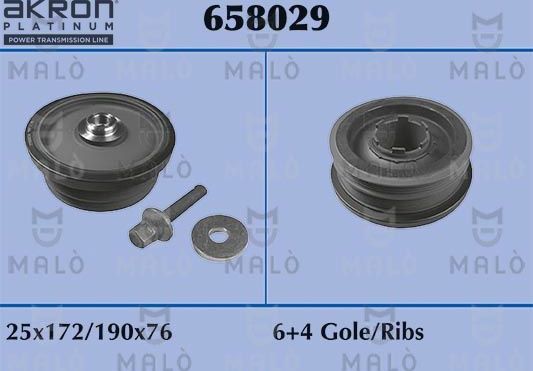 Шкиф к/вала bmw se.3 e46 318/320 d Malo. Артикул 658029