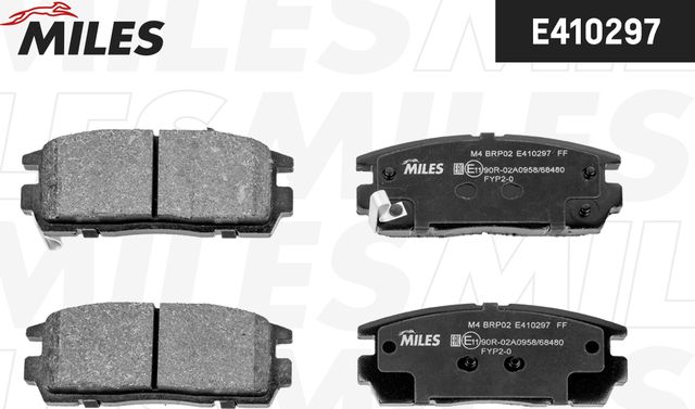 Тормозные колодки Miles (Low-Metallic). Артикул E410297