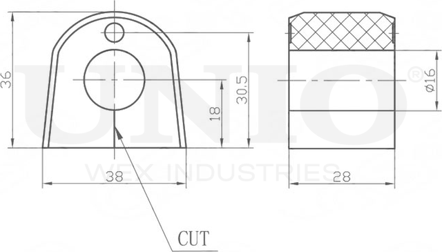 Втулка стабилизатора (Unio). Артикул RMP-10124