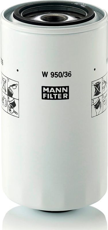 Масляный фильтр Mann-Filter для IVECO Daily III 2004-2006. Артикул W 950/36
