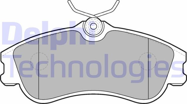 Тормозные колодки Delphi (Low-Metallic) передние для Citroen Berlingo I 1997-2011. Артикул LP1624