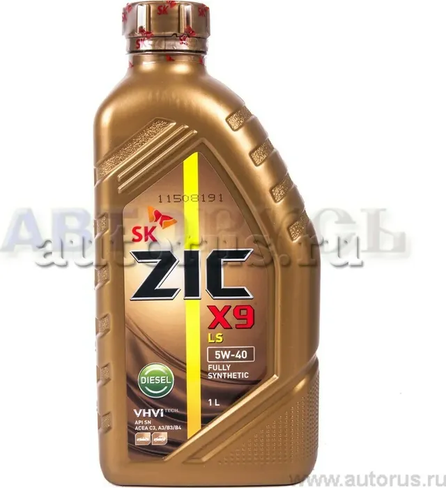 Масло моторное ZIC X9 LS 5w40 Diesel SN/CF синт 1л ZIC. Артикул 132609