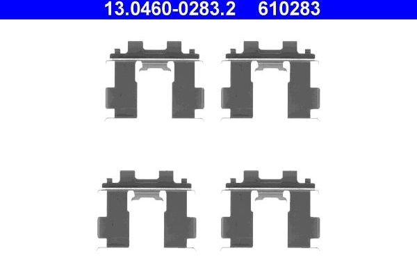 Комплектующие тормозной колодки ATE. Артикул 13.0460-0283.2