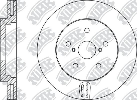 Тормозной диск NiBK. Артикул RN1477