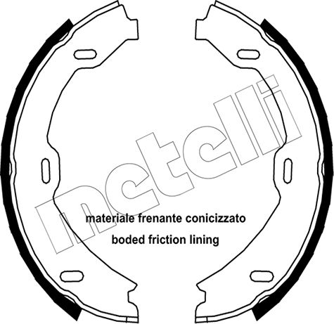 Тормозные колодки (стояночная тормозная система) Metelli. Артикул 53-0241