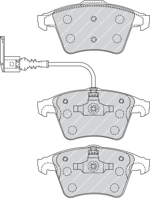 Тормозные колодки Ferodo Premier Eco Friction. Артикул FVR1643