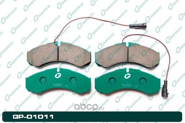 Колодки тормозные дисковые (G-Brake). Артикул GP01011