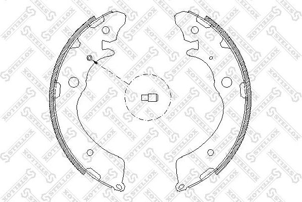 Тормозные колодки Stellox. Артикул 394 100-SX