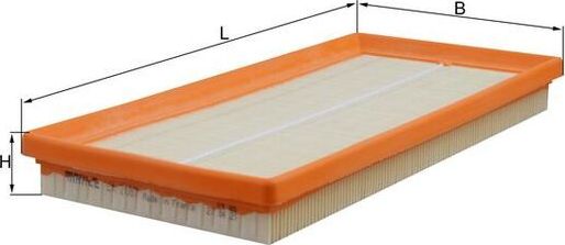 Воздушный фильтр Mahle. Артикул LX 2087