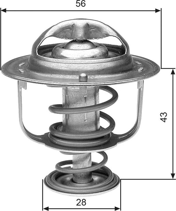Термостат Gates для Opel Movano II 2003-2006. Артикул TH31271G1