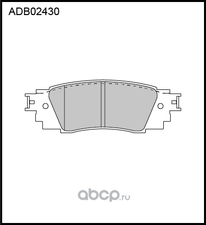 Колодки тормозные TOYOTA Camry (17-) задние (4шт.) ALLIED NIPPON. Артикул ADB02430
