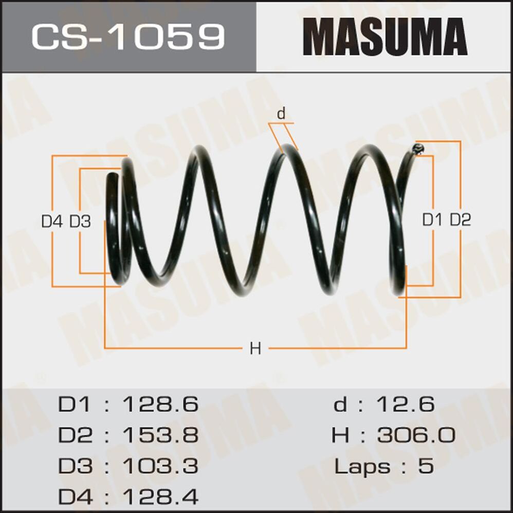 Пружина подвески Masuma. Артикул CS-1059