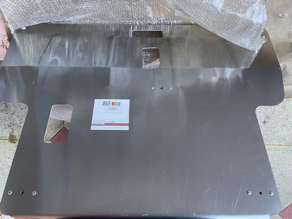 Защита алюминиевая Alfeco для картера и КПП Toyota Avensis T250 (V - 2.0, 2.4) 2003-2009. Артикул ALF.24.18al