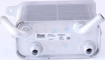 Радиатор масляный (маслоохладитель) для АКПП Nissens (алюминий) для Volkswagen Multivan T5 2003-2009. Артикул 90722