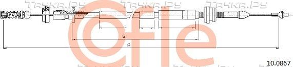 Трос газа Cofle для Volkswagen Vento 1992-1998. Артикул 92.10.0867