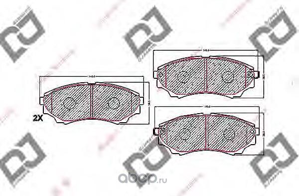 Колодки тормозные дисковые (DJ Parts). Артикул BP1699