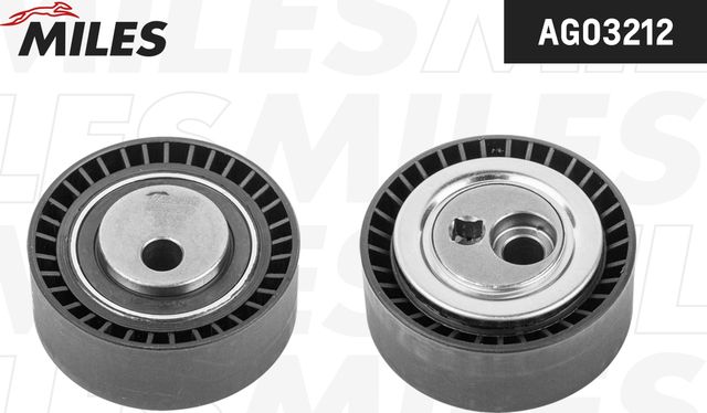 Натяжной ролик (натяжитель) приводного поликлинового ремня Miles. Артикул AG03212
