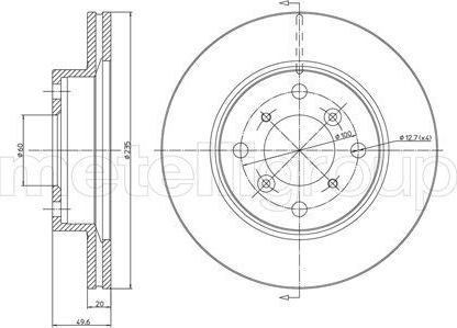 Тормозной диск Trusting. Артикул DF477