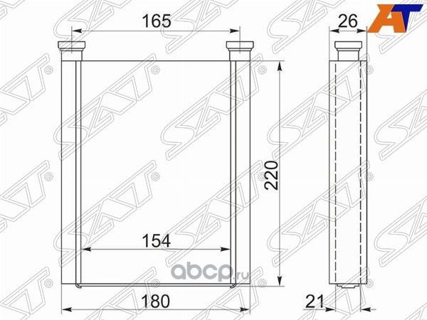 Радиатор отопителя салона TOYOTA PREMIOALLIONWIS (SAT). Артикул STTY473950