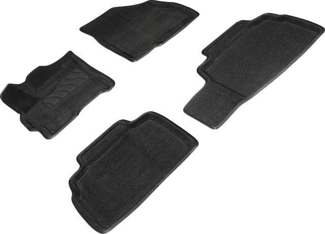 Коврики Seintex 3D ворсовые для салона Exeed LX 2020-2026 ЧЕРНЫЕ. Артикул 96648