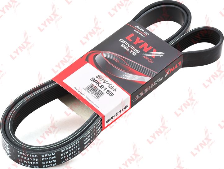 Приводной ремень поликлиновой LYNXauto. Артикул 8PK2155