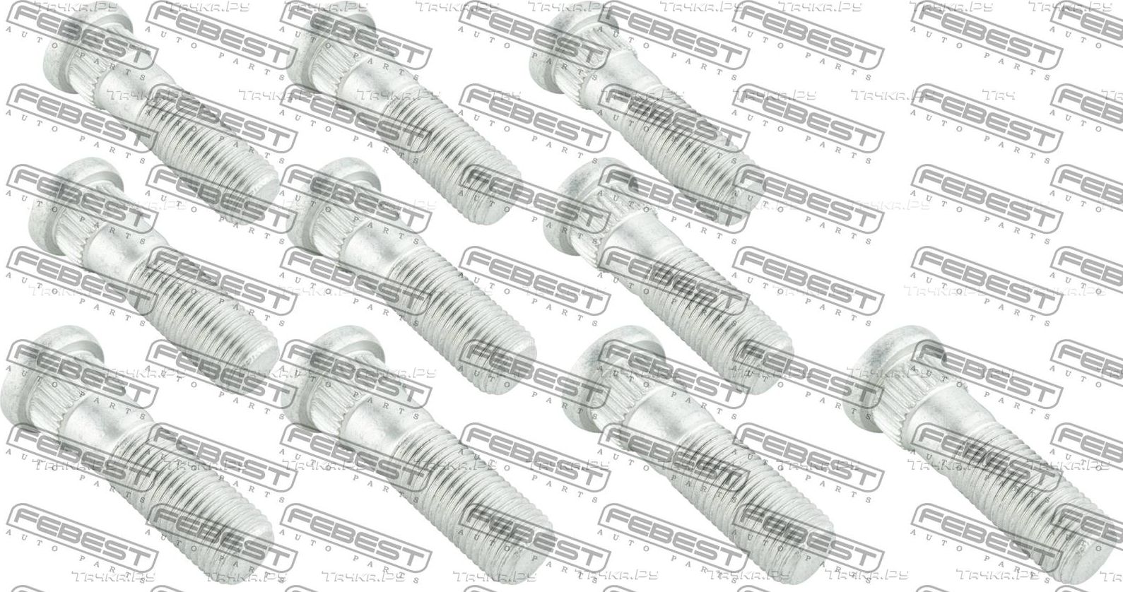 Шпилька колеса (болт ступицы) Febest для Subaru Legacy III 1998-2003. Артикул 0884-001-PCS10