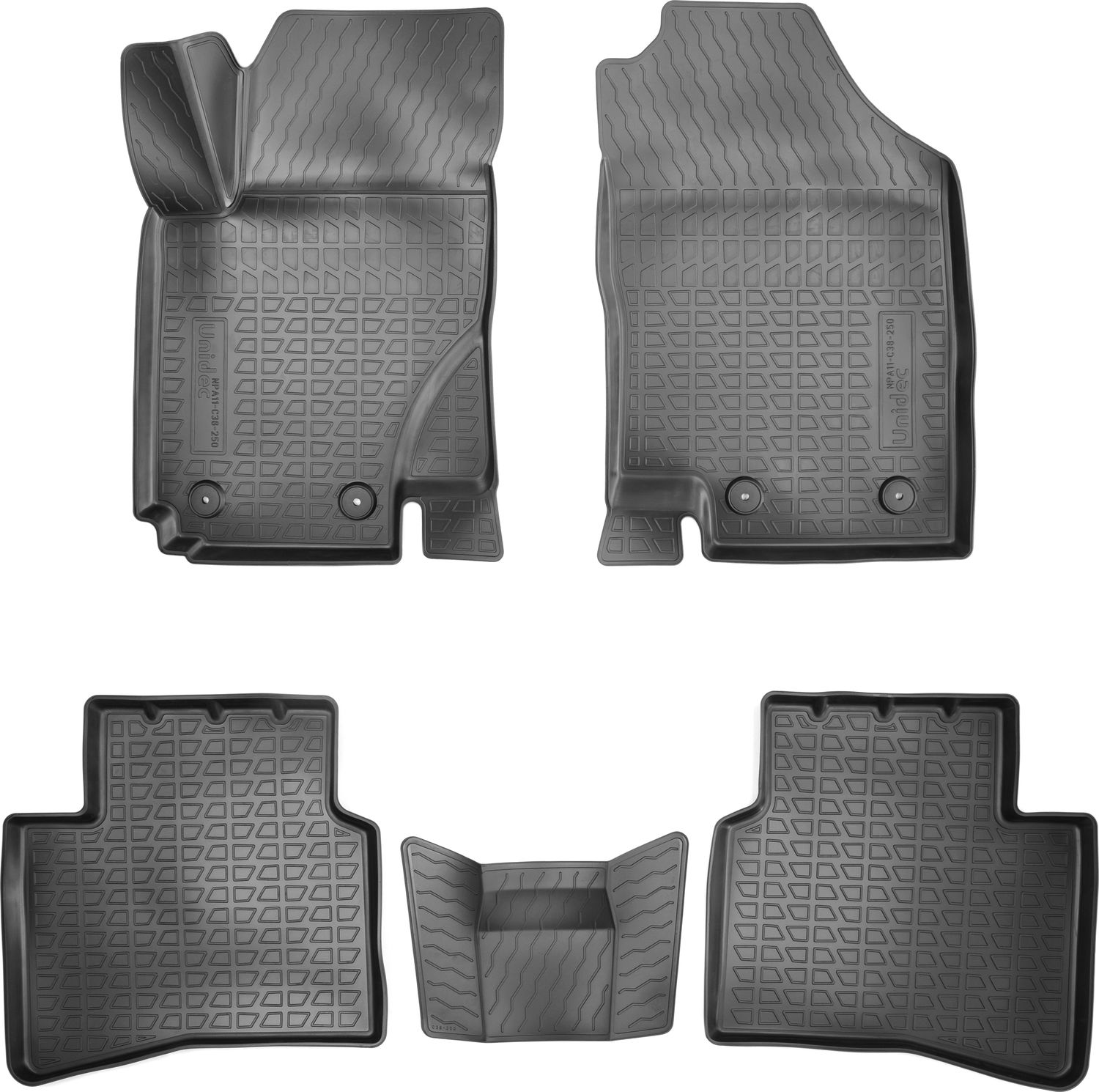Коврики 3D Норпласт для салона JAC S3 2014-2026. Артикул NPA11-C38-250