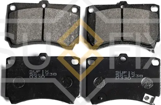 Колодки тормозные дисковые | перед прав/лев | (Sufix). Артикул SX-1238