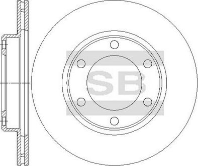 Тормозной диск Sangsin Hi-Q. Артикул SD4043