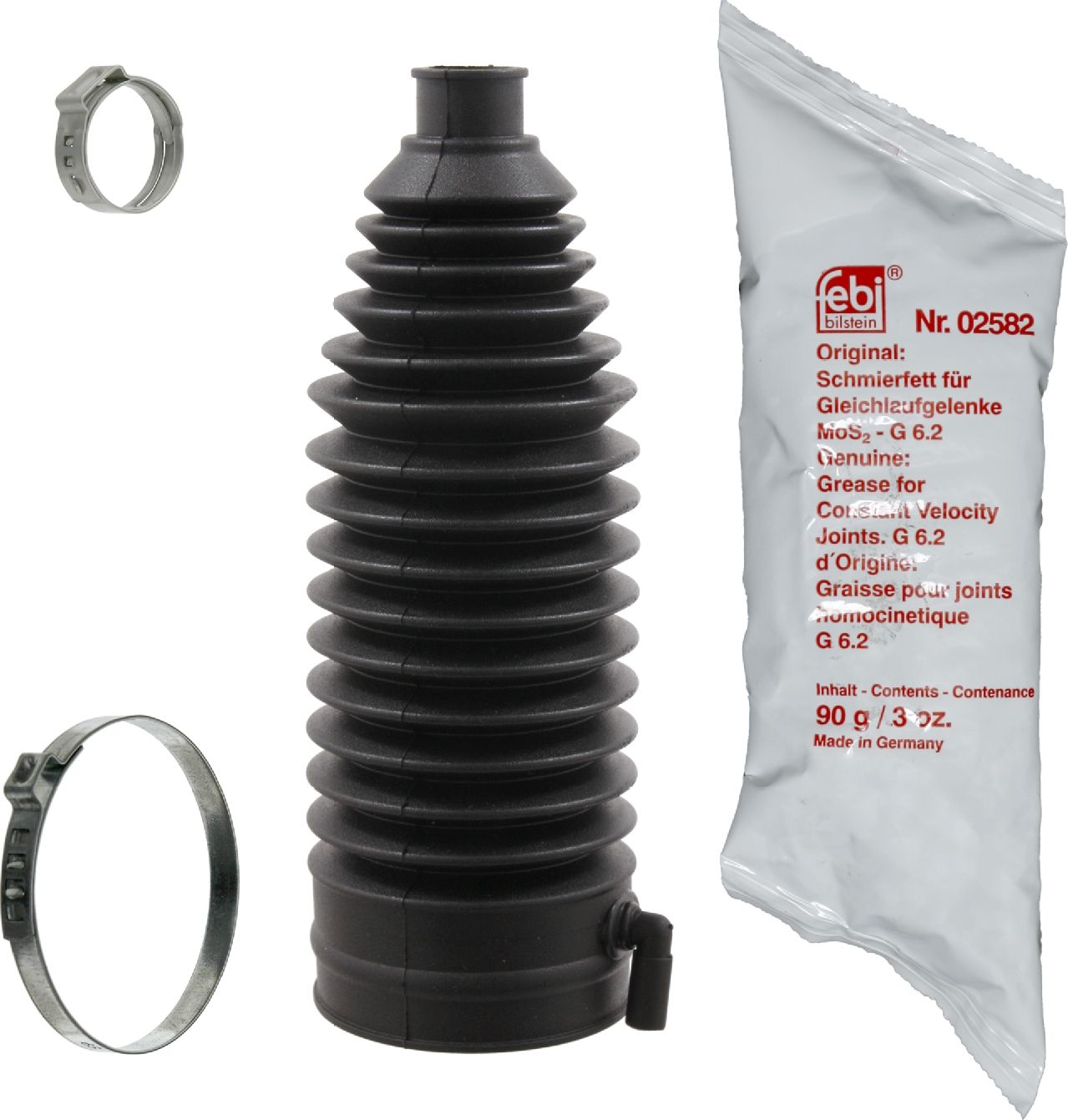 Пыльник рулевой рейки (комплект) Febi Bilstein (резина). Артикул 29207