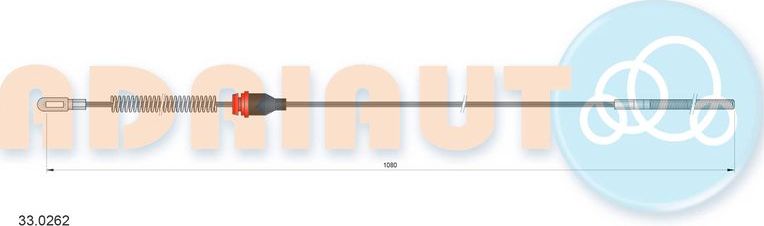 Трос ручника (тросик ручного тормоза) Adriauto. Артикул 33.0262