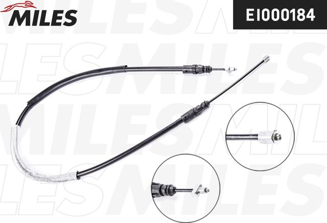 Трос ручника (тросик ручного тормоза) Miles. Артикул EI000184