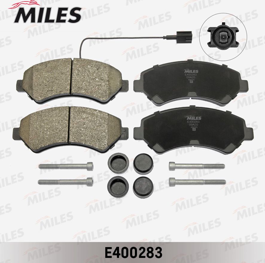 Тормозные колодки Miles (Low-Metallic). Артикул E400283