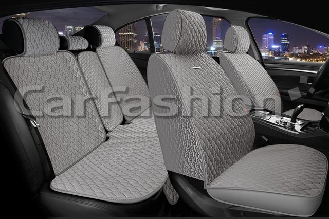 Накидки универсальные CarFashion Rubin Plus для авто, цвет Серый/Серый/Серый. Артикул 22695