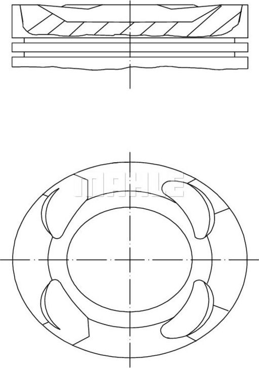 Поршневая група Mahle. Артикул 081 PI 00125 000