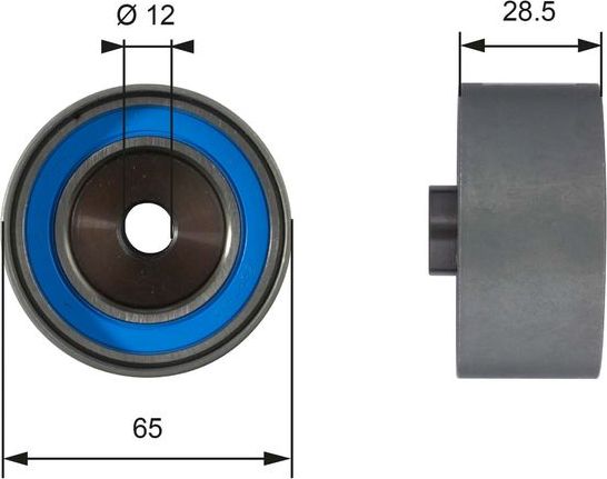 Направляющий (ведущий) ролик ремня ГРМ Gates PowerGrip® для Chevrolet Tracker III (Trax) 2012-2026. Артикул T42081