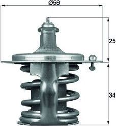 Термостат Mahle Behr для Subaru WRX I 2014-2026. Артикул TX 79 78D