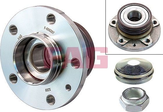 Ступица колеса с интегрированным подшипником Fag задняя для Opel Combo D 2012-2017. Артикул 713 6909 90