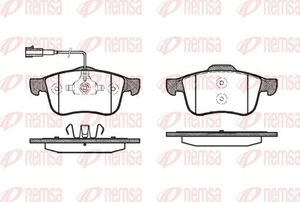 Тормозные колодки Remsa передние для Alfa Romeo 159 2005-2012. Артикул 1183.02