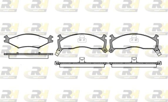 Тормозные колодки RoadHouse передние для Kia Retona I 1999-2001. Артикул 2600.02