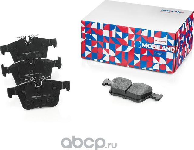 Колодки тормозные дисковые задние (4 шт.) с п/шум. пласт. MERCEDES-BENZ C-CLASS (Mobiland). Артикул 429201200