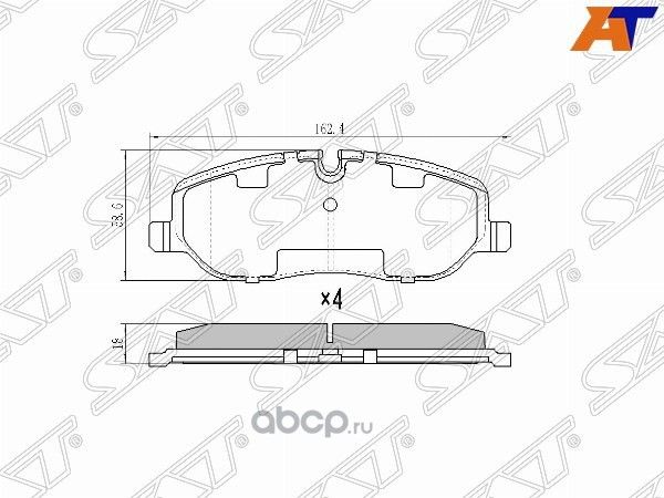Колодки тормозные перед LAND ROVER DISCOVERY III 0 (SAT). Артикул STLR019618