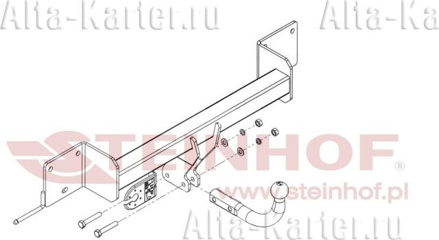 Фаркоп Steinhof для BMW X1 E84 2009-2015. Артикул B-053